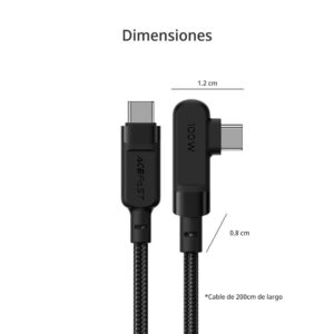 Cable Certificado ACEFAST 2M 100W C-C